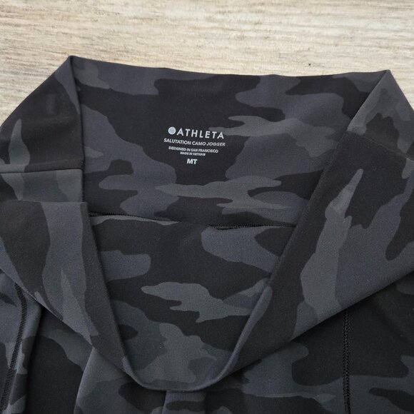 Athleta Salutation Camo Jogger Women's Soft Workout Activewear Military Yoga MT - Picture 6 of 9